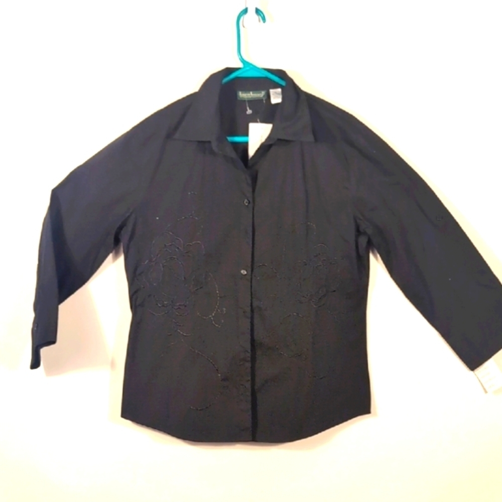 Harvey Benard Black Button-Up Shirt Size XL New with tags